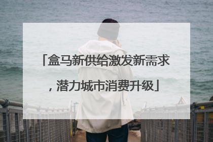 盒马新供给激发新需求，潜力城市消费升级